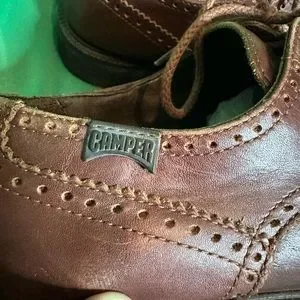 CAMPER brown leather perforated brogue derby shoes Camper Junction Loafers - Brown - 20% Off | Editorialist main image 2